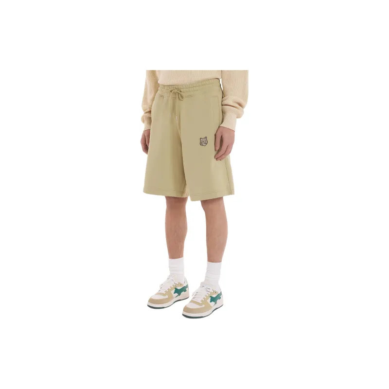 Maison Kitsune Bold Fox Head Patch Drawstring Shorts-4