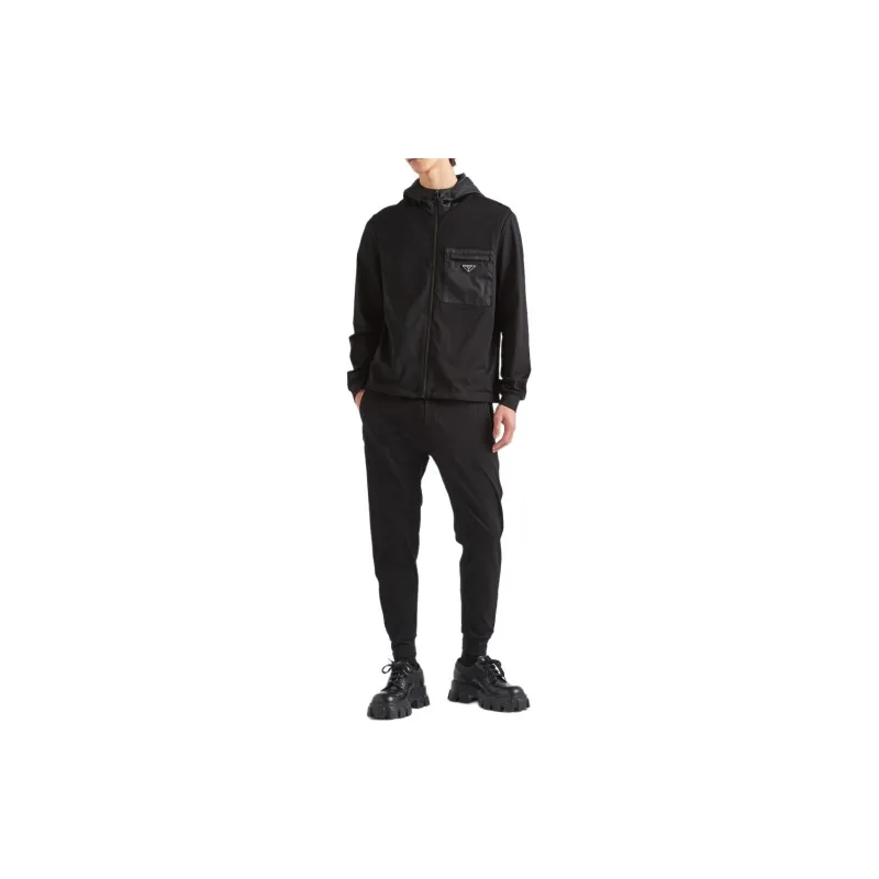 PRADA FW22 Knitted Sweatpants Men's Black-1