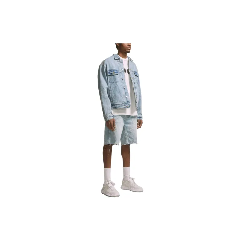 PURPLE BRAND Logo embroidered Denim Jacket-3