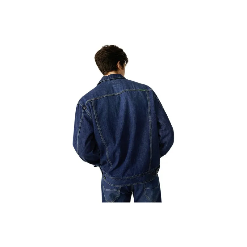 Lee SS23 Denim Jacket Spring And Autumn Men's Medium Blue-4