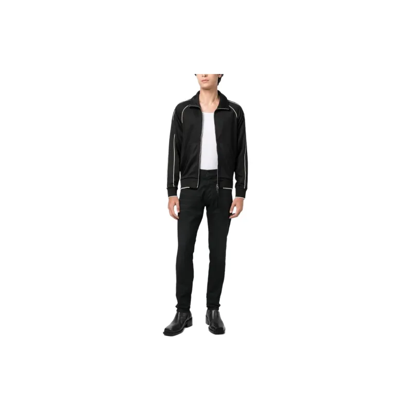 TOM FORD Piping Zip Through Jersey Jacket-2