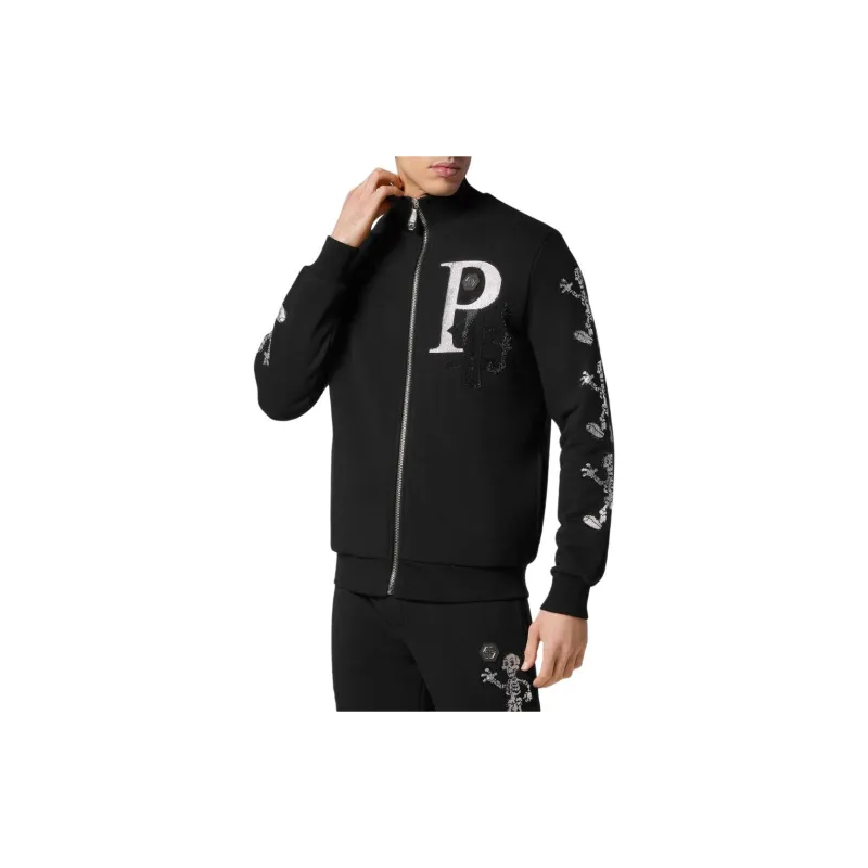 PHILIPP PLEIN Skeleton print Jersey Tracksuit-1