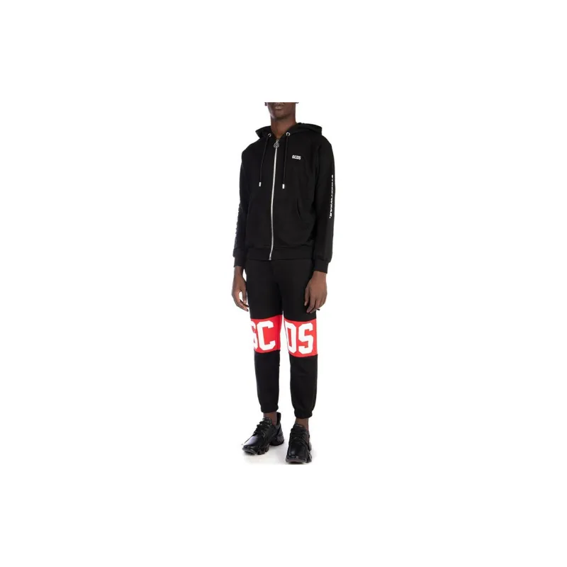 GCDS Logo Printed Cropped Pants-2