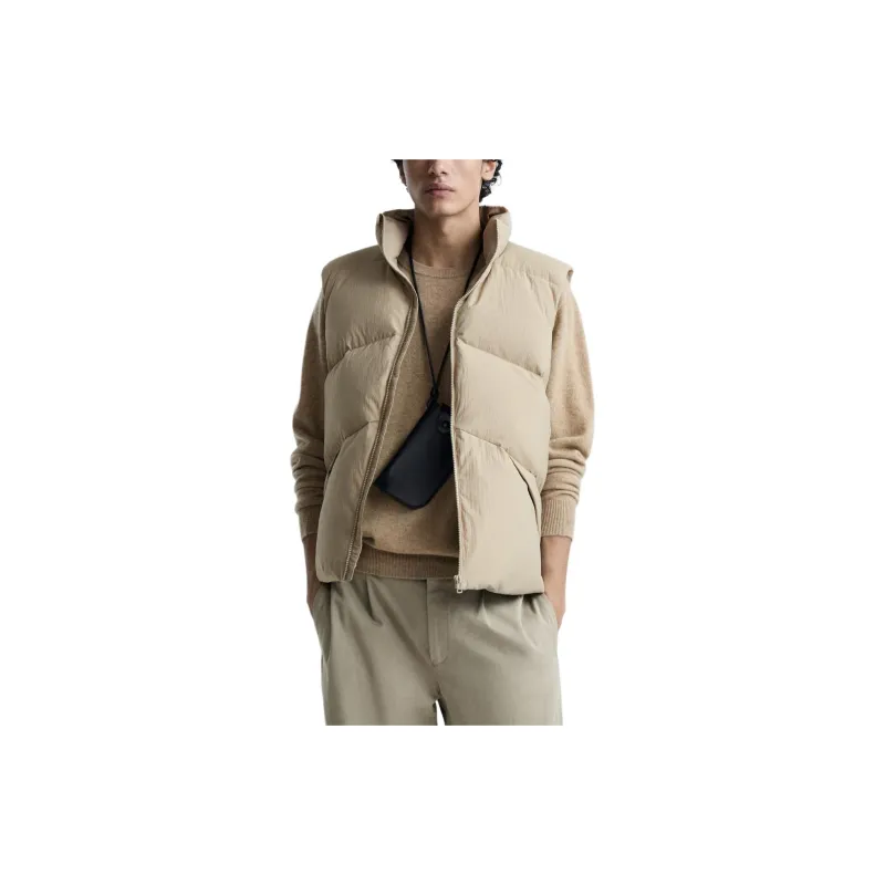 ZARA Down Jackets Unisex Beige-1