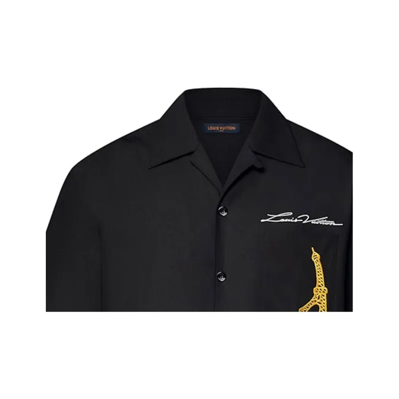 LOUIS VUITTON SS24 Shirt Men's Black-6