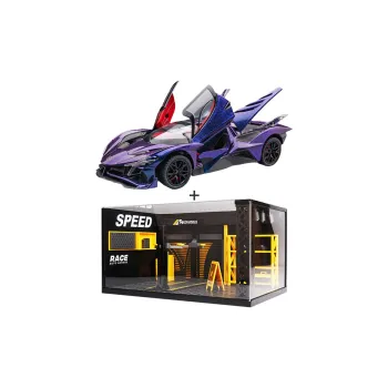 Chi Yu Car Play Racing Car Maintenance Scenario, Apollo EVO 1 24 Model Accessories