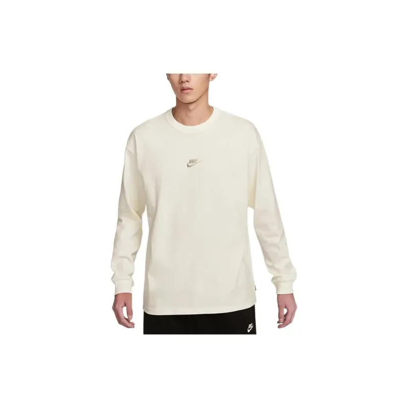 Nike T Shirts Men Beige-3