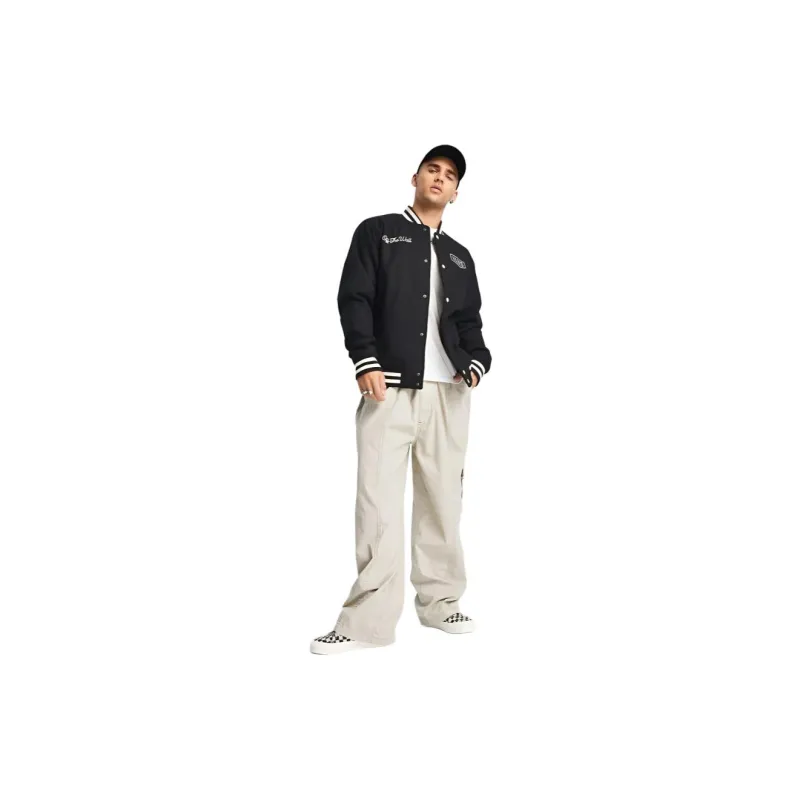 Vans CHECKERBOARD RESEARCH VARSITY Jackets Men Black-5