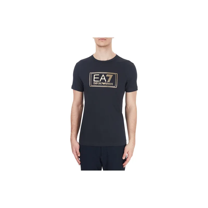 EMPORIO ARMANI T Shirts Men Night Blue-2