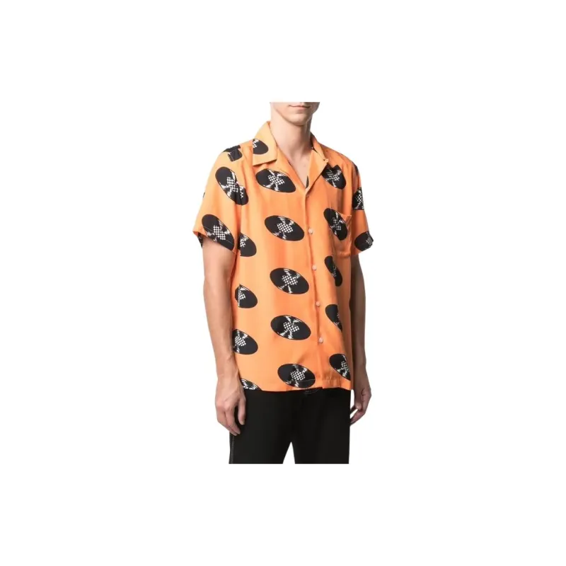 Vans x Wacko Maria Hawaiian Woven Shirt Shirt Men's Orange-2