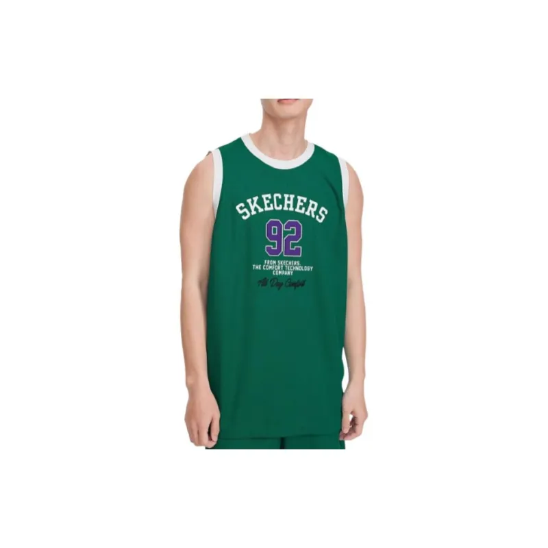 Skechers SS24 Tank Tops Unisex Bear Grass Green-2