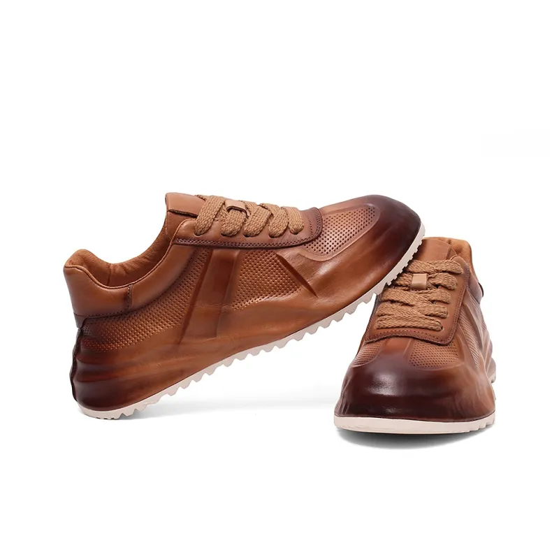 Daying Slip Resistant, Abrasion Resistant, Breathable, Height Increasing Low Top Chunky Sneakers Men's-2