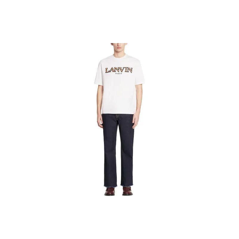 Lanvin Classic Curb Embroidered T Shirt-1