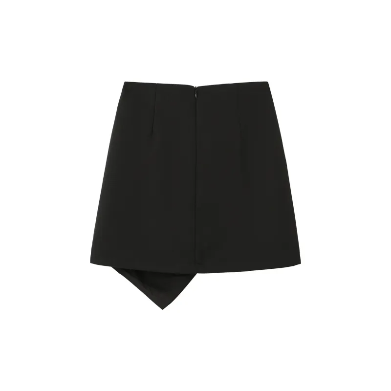 0571 Family Casual Short Skirts Women's Black-1