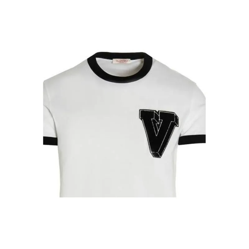 Valentino Logo Ringer T Shirt-6