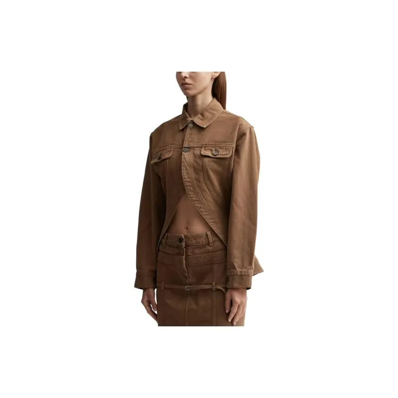 Jacquemus Denim Jacket Women's Brown-2