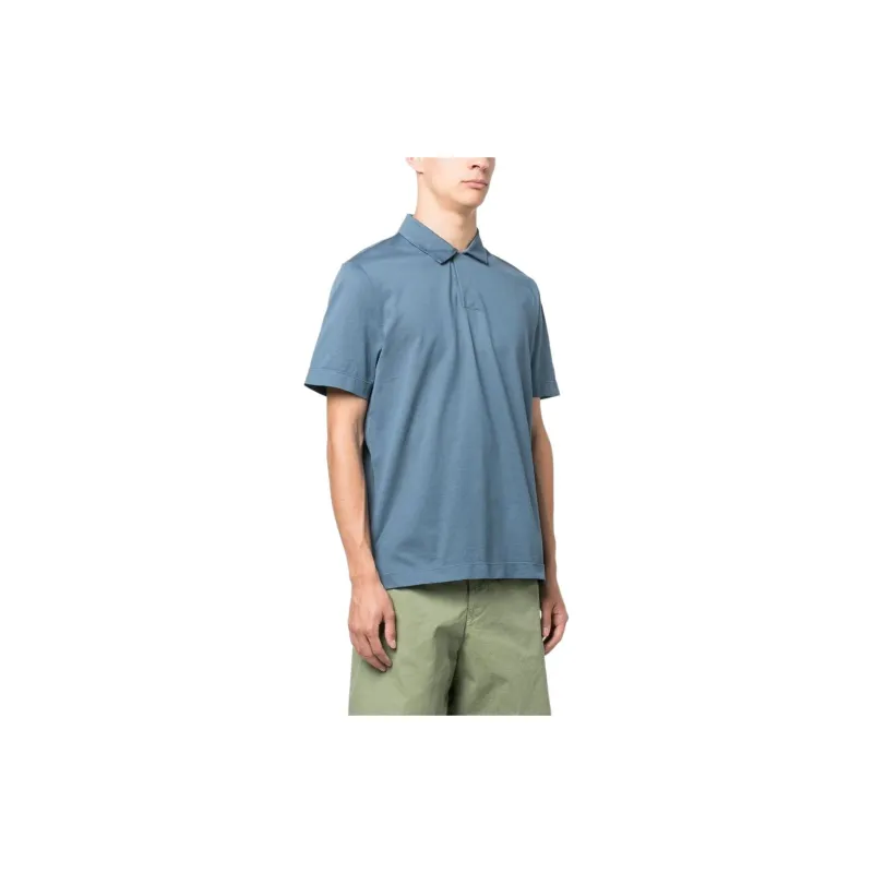 Canali Short-sleeve Cotton Polo Shirt-2