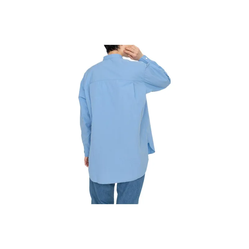 Nanamica Band Collar Wind Shirt-5