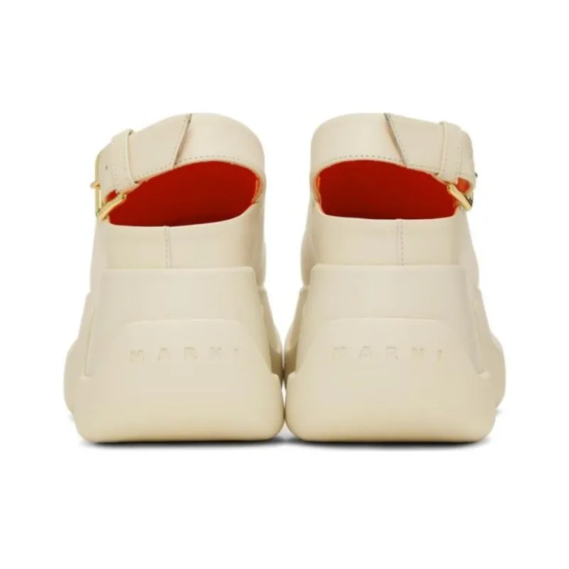 MARNI Low-Top Platform Shoes Women's White-4