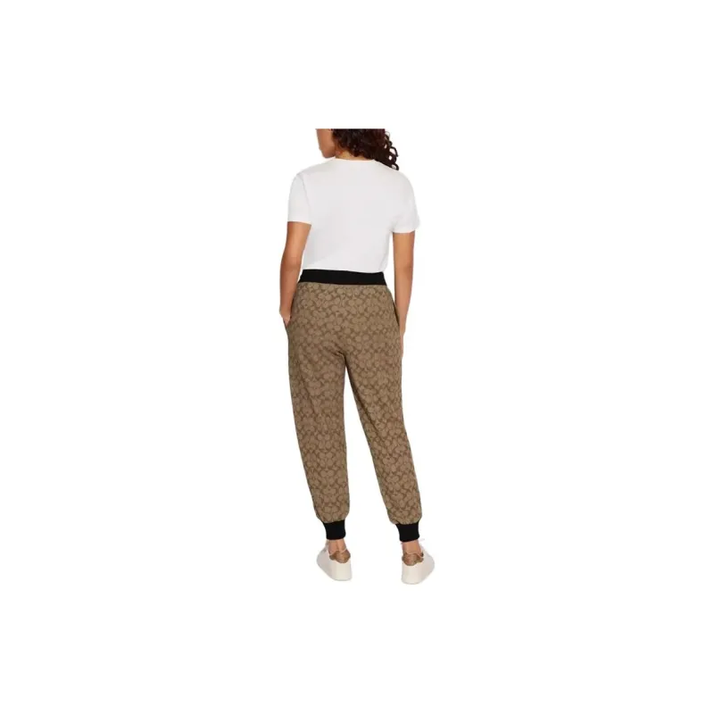 COACH Knitted Sweatpants Men's Khaki-2