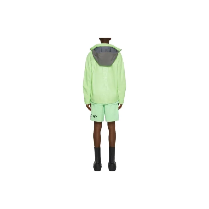 Givenchy Leather Sheel Windbreaker Jacket-2
