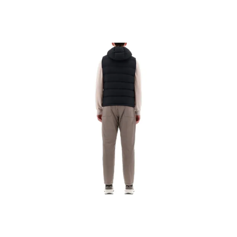 HERNO Super Matt Waistcoat Vest Men's Black-6
