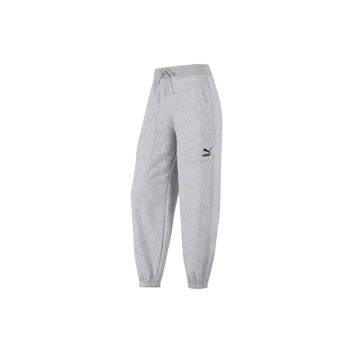 PUMA Knitted Sweatpants Women's Gray