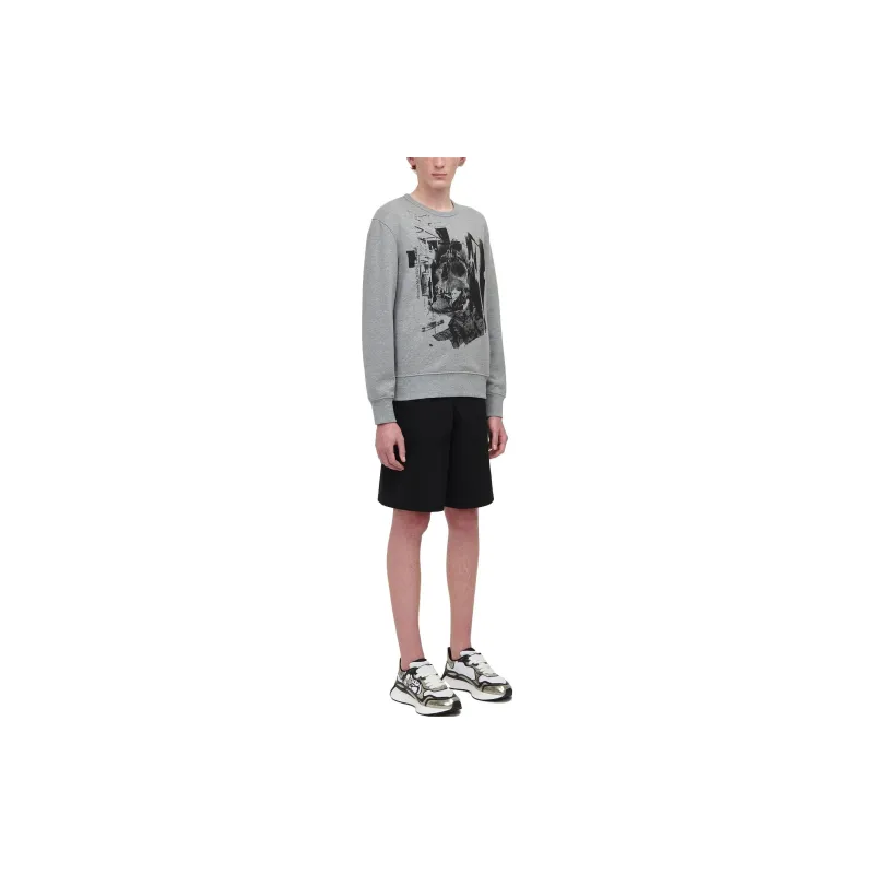 Alexander McQueen Sweatshirts Men Gray-3