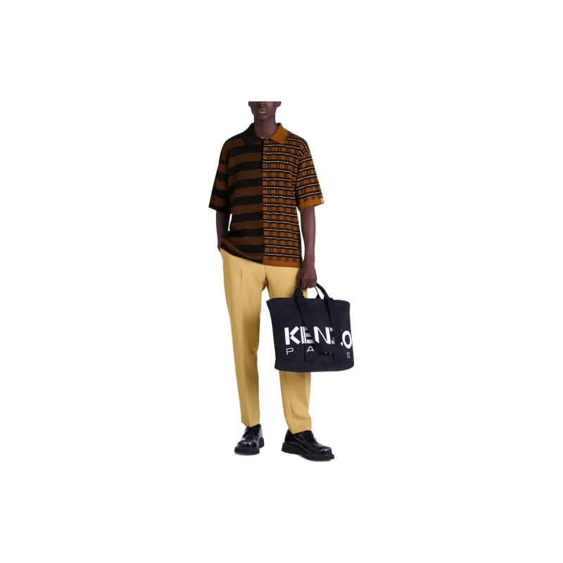 KENZO Polo Shirts Men Brown-2