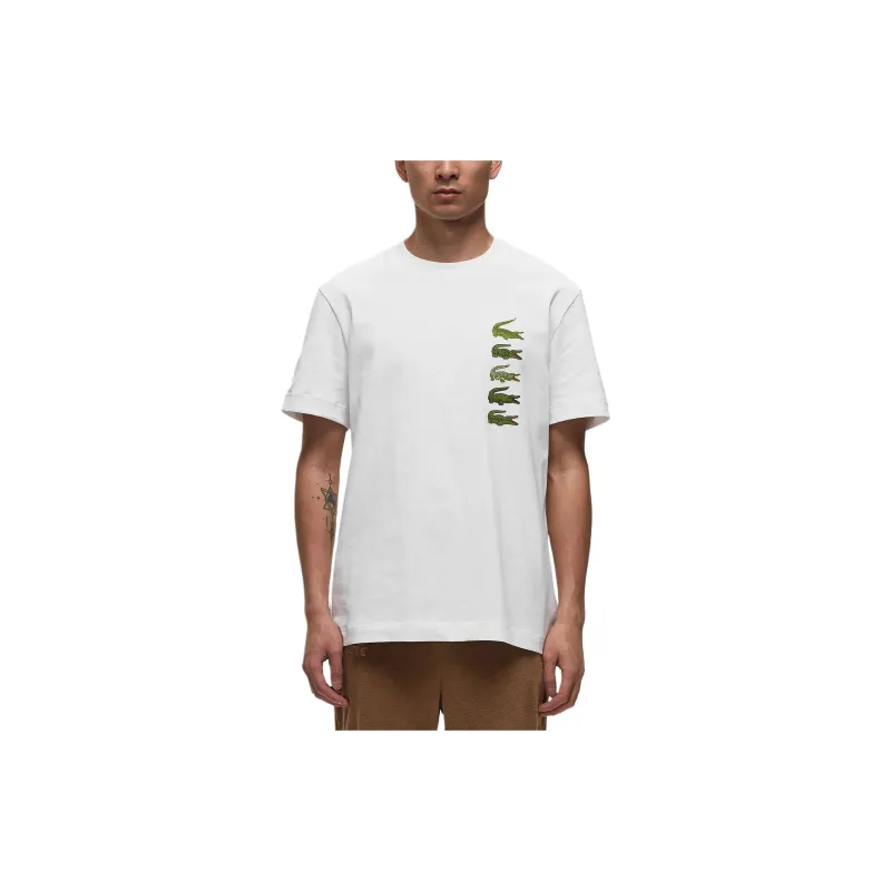 LACOSTE T Shirts Men White-2