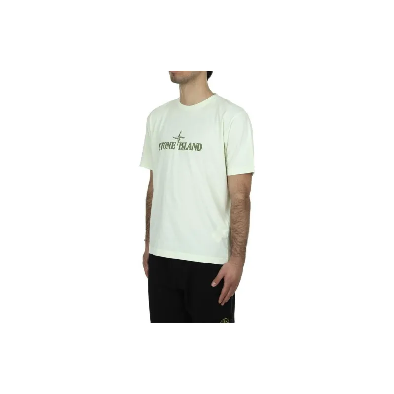 STONE ISLAND SS23 T Shirt Men's Beige Green-1