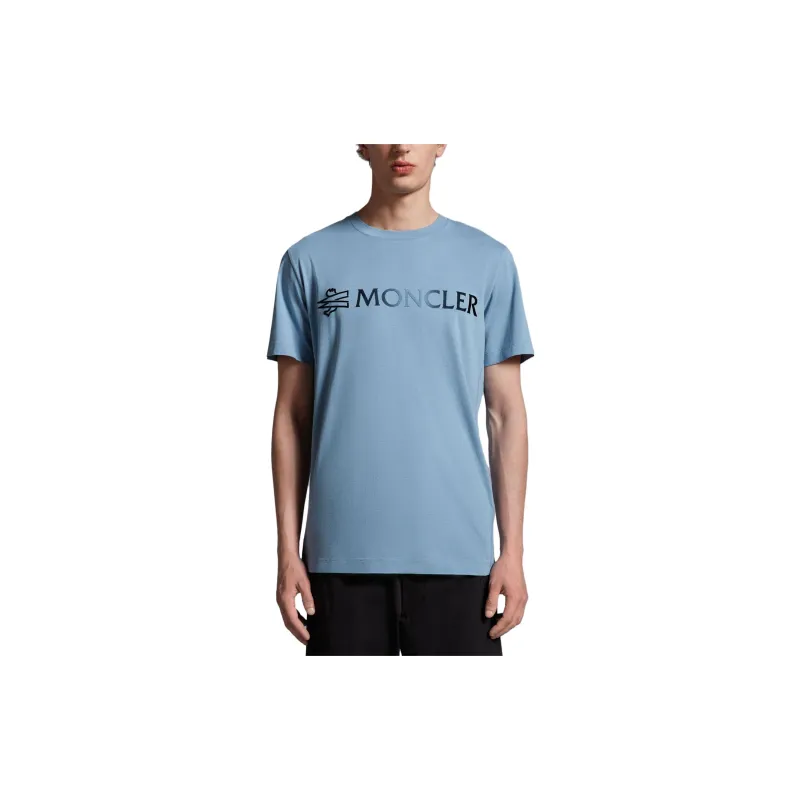 Moncler T Shirt Men's Powder Blue-1