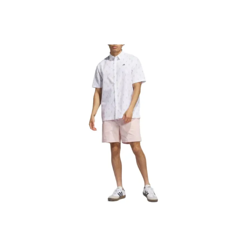 Adidas Free Shipping With AdiClub Go to Resort Button Down Polo Shirt-5