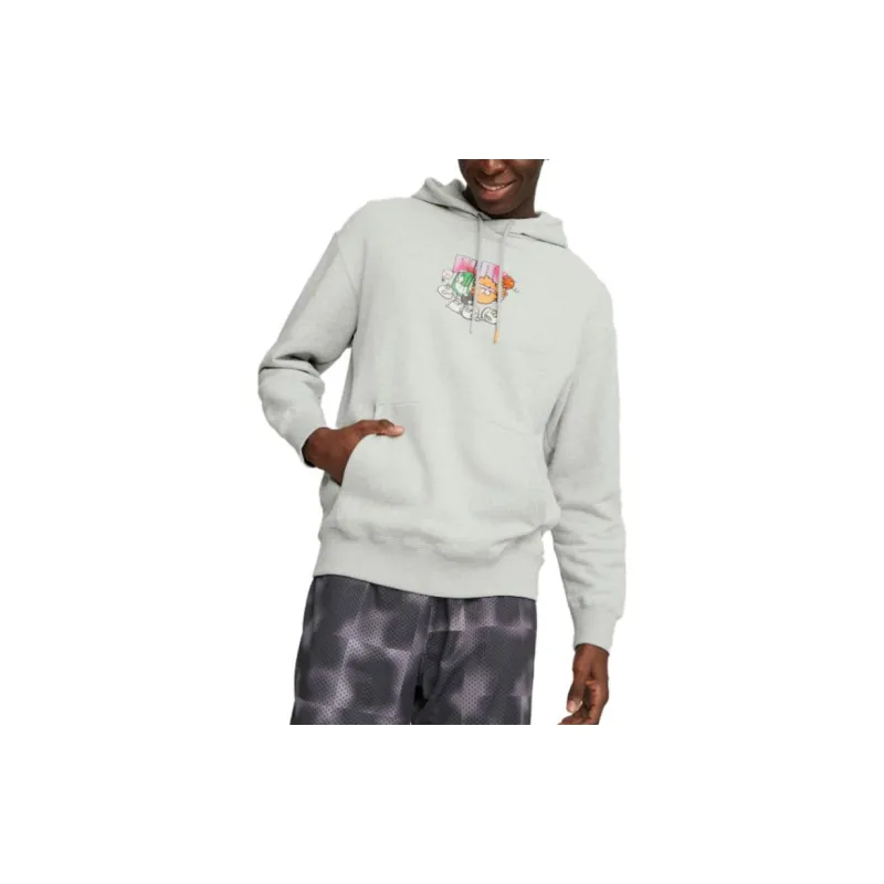 PUMA X 8enjamin Co branded Series Sweatshirts Men Gray-3