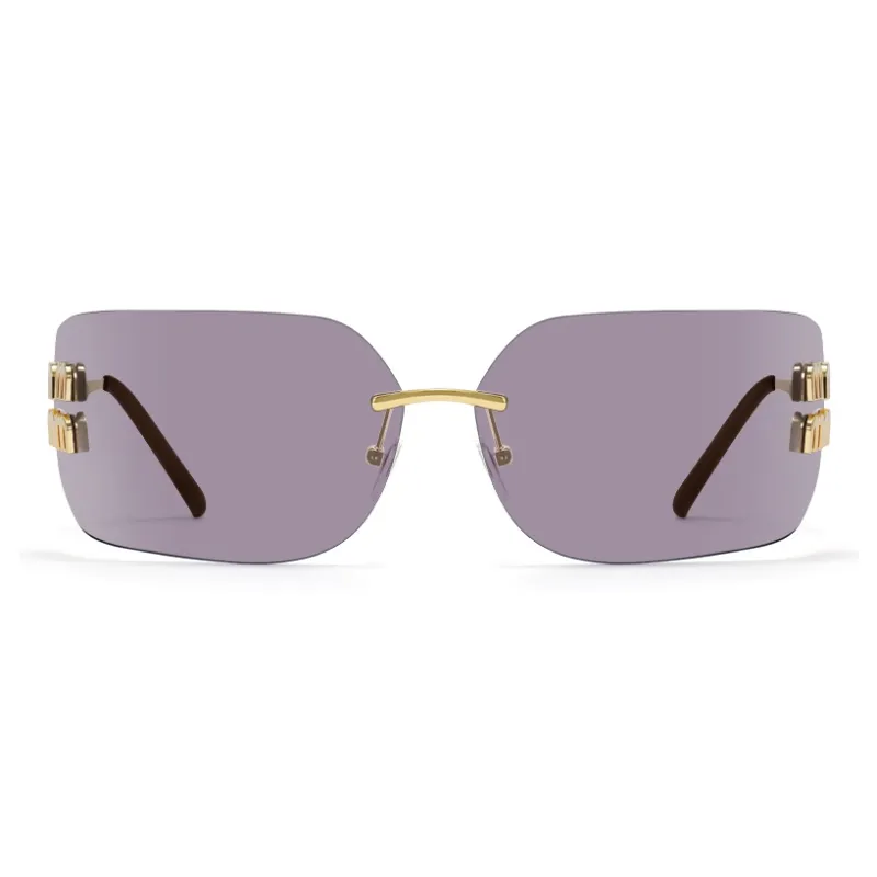 Morakot Alloy Irregular Shape Sunglasses Unisex-4