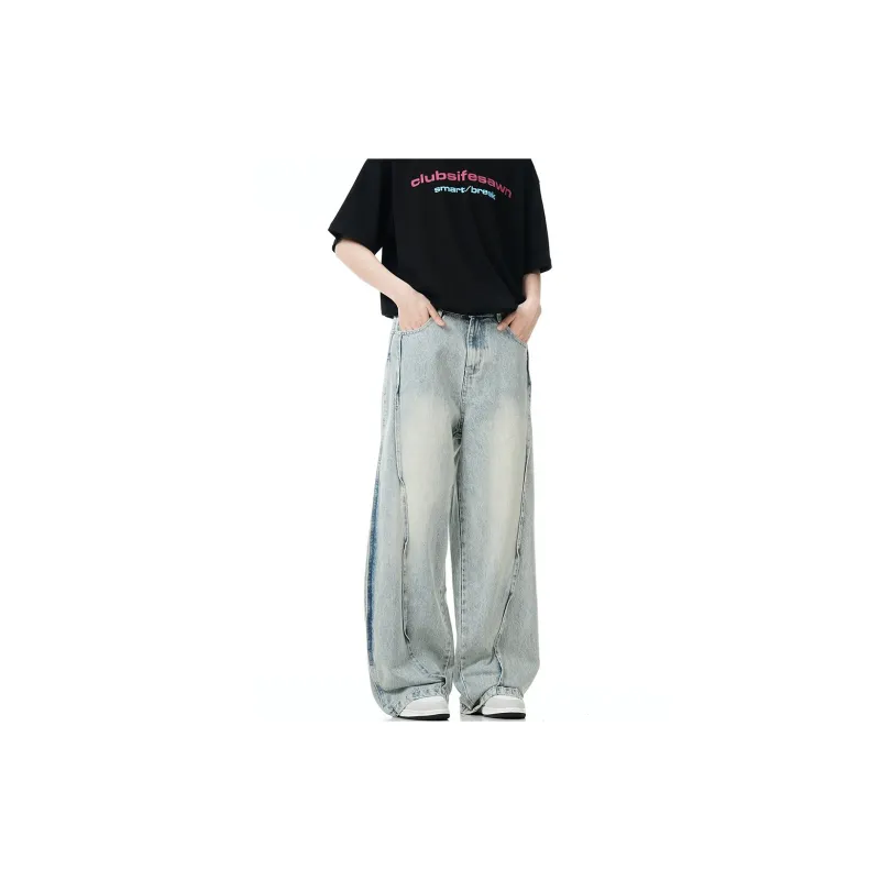 GBXM Jeans Unisex Washed Blue-7