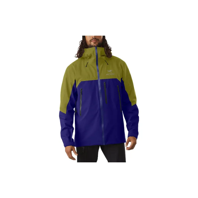Arcteryx BETA SV Waterproof, Windproof, And Breathable Windbreaker Jacket Men's Yellow Blue-1
