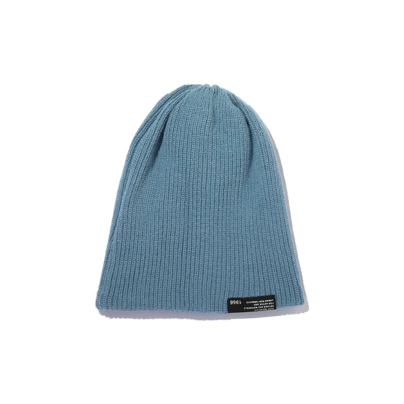 Clect Knitted Yarn Beanies Women's Klein Blue-2