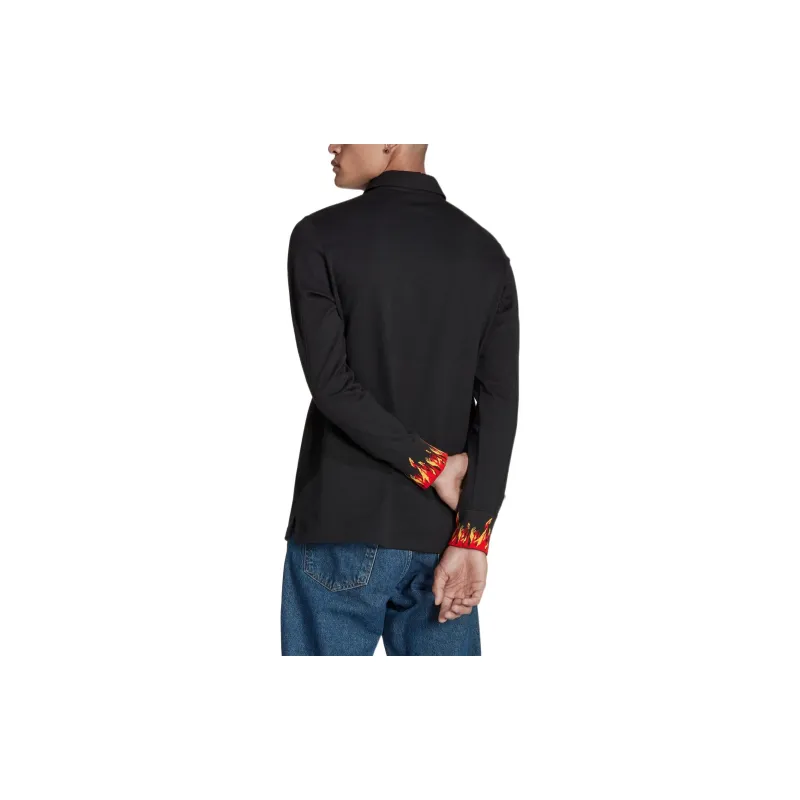Adidas Polo Shirts Men Black-2