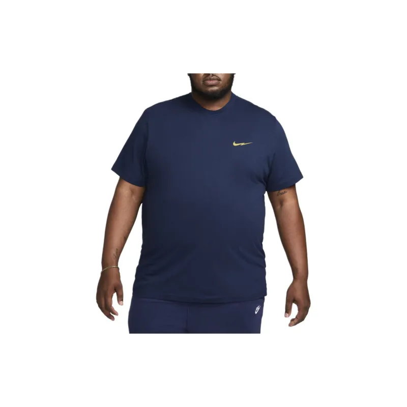 Nike T Shirts Men Marine Blue-4