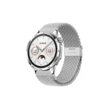[Woven Loop Buckle]Pearl White-Silver-Tone Buckle