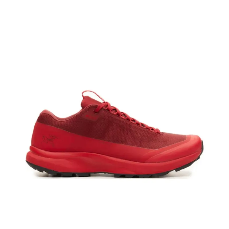 Arcteryx Aerios FL Slip Resistant Water Resistant Low Top Hiking Shoes Unisex Red-1