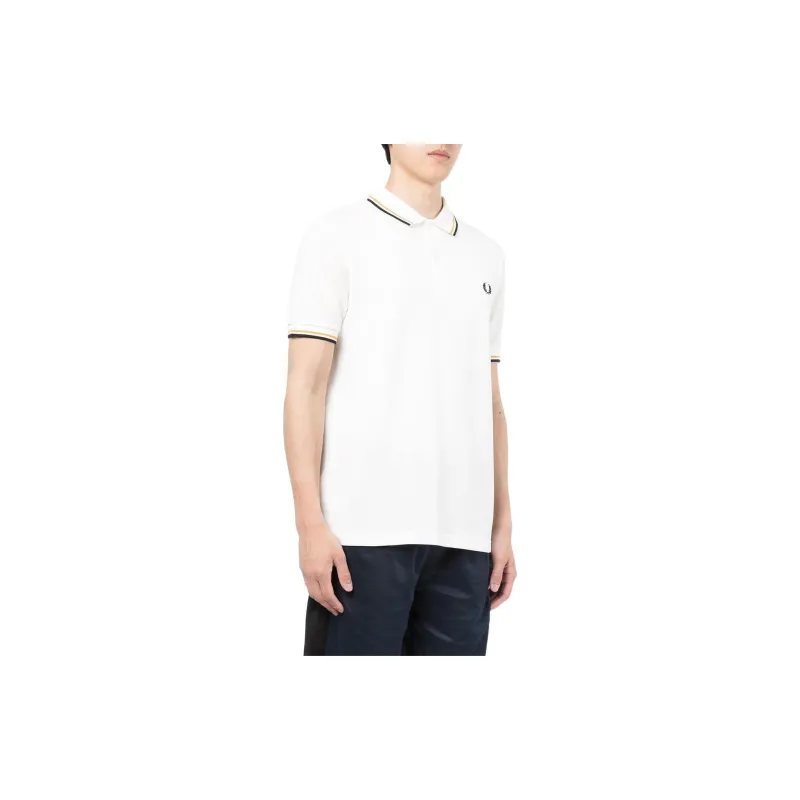FRED PERRY Polo Shirts Men White-3