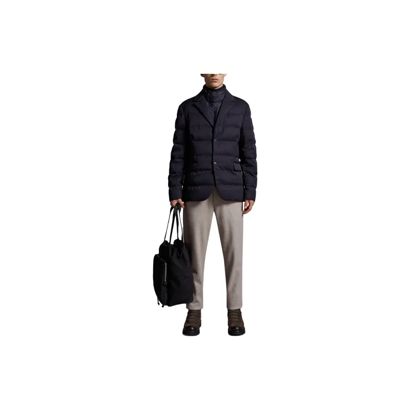 Moncler Jackets & Coats Men's Marine Blue-4