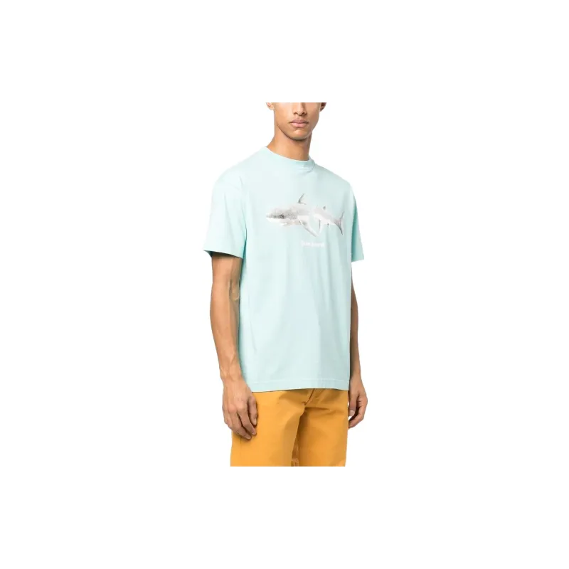 PALM ANGELS White Shark Classic Tee-2