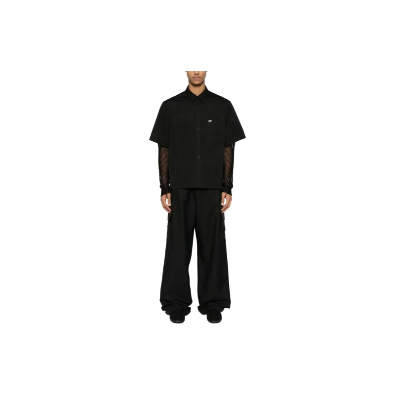 OFF-WHITE Buttoned Short-Sleeved Shirt-2