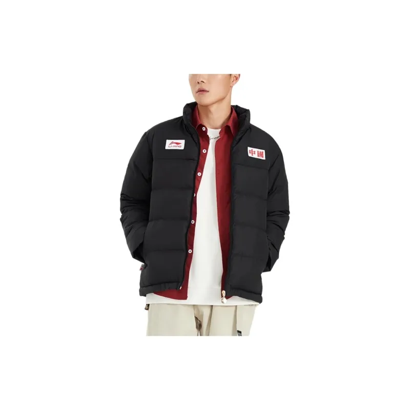 LiNing Sports Trend Series Down Jacket Men's Black-3