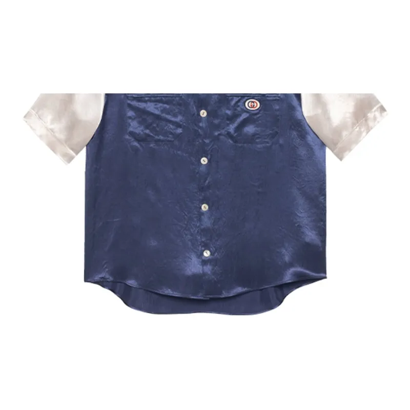 GUCCI Shirts Men Blue-4