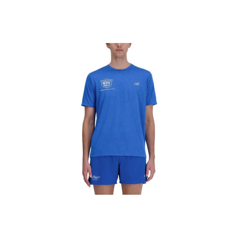 New Balance United Airlines Nyc Half Athletics T-Shirt T-Shirt Men's Blue-1