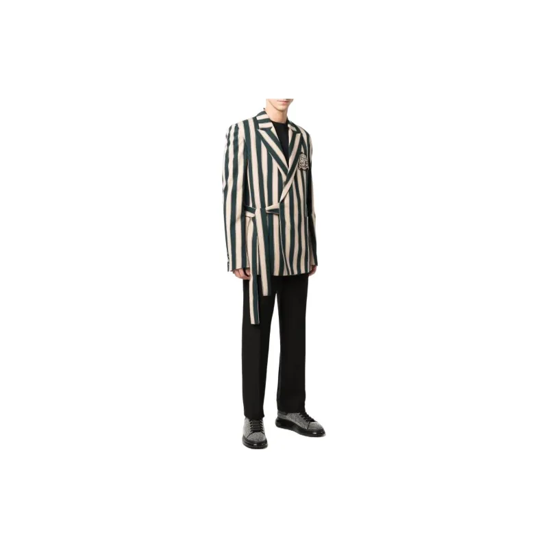 BALMAIN Striped Wrap Blazer-3